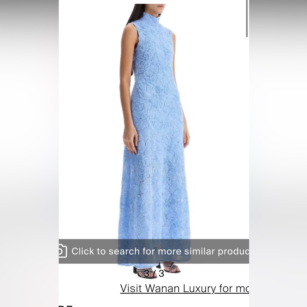 NWOT ROTATE Flower Mesh Maxi Dress - Sz US 8